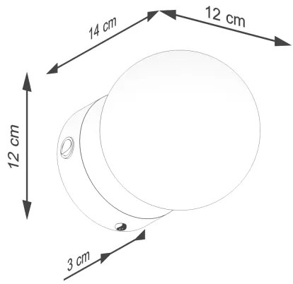 Sollux SL.1461 - Applique YOLI 1xG9/8W/230V nero
