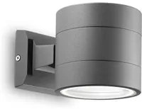 Applique Moderna Snif Round Alluminio Antracite 1 Luce G9 3W 3000K Luce Calda