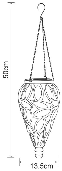 Globo 36131A - Lampada solare a LED SOLAR LED/0,9W/3,2V IP44 giallo