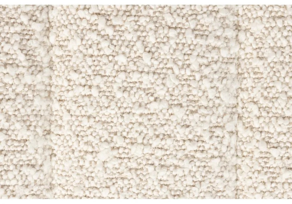 Poltrona bianca in tessuto bouclé Jax - White Label