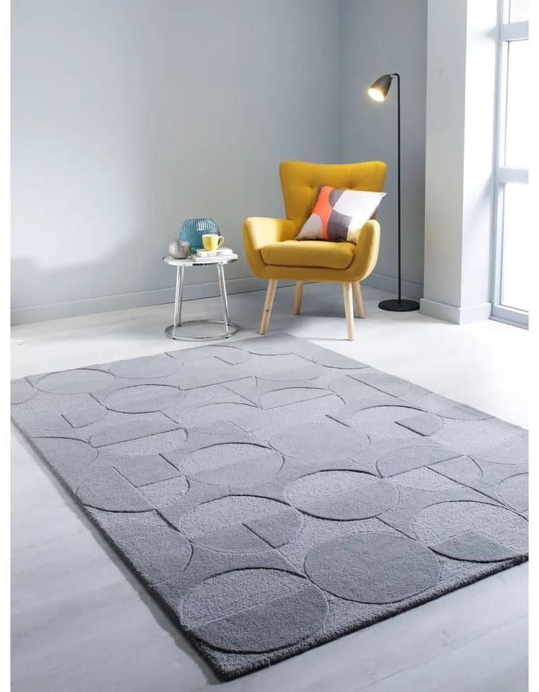 Tappeto in lana grigio 120x170 cm Gigi - Flair Rugs