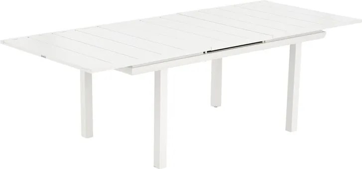 Tavolo allungabile da esterno rettangolare in alluminio bianco 10 posti L da 188 a 244x100cm, Odyssea NATERIAL