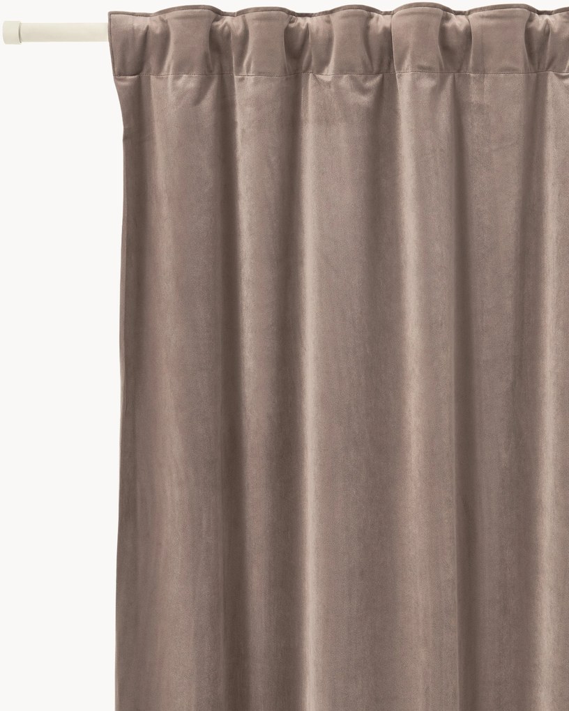 Tenda oscurante in velluto con multibanda Rush, larg. 270 cm