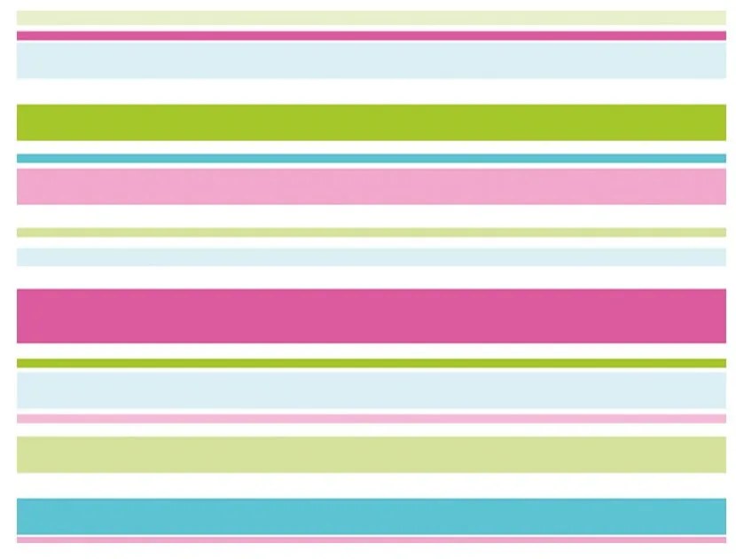 Carta da parati per bambini in tessuto grezzo 200 cm x 154 cm Bright Stripes – Artgeist