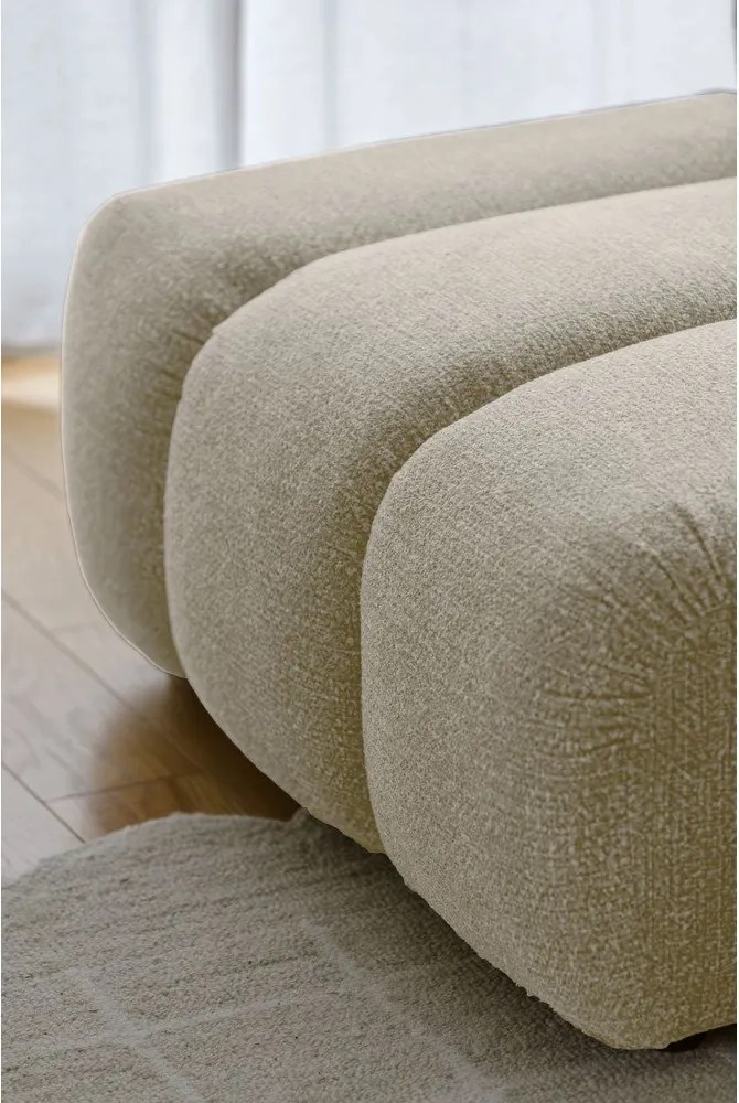 Divano angolare beige (con penisola a destra/a U) Shell – Miuform