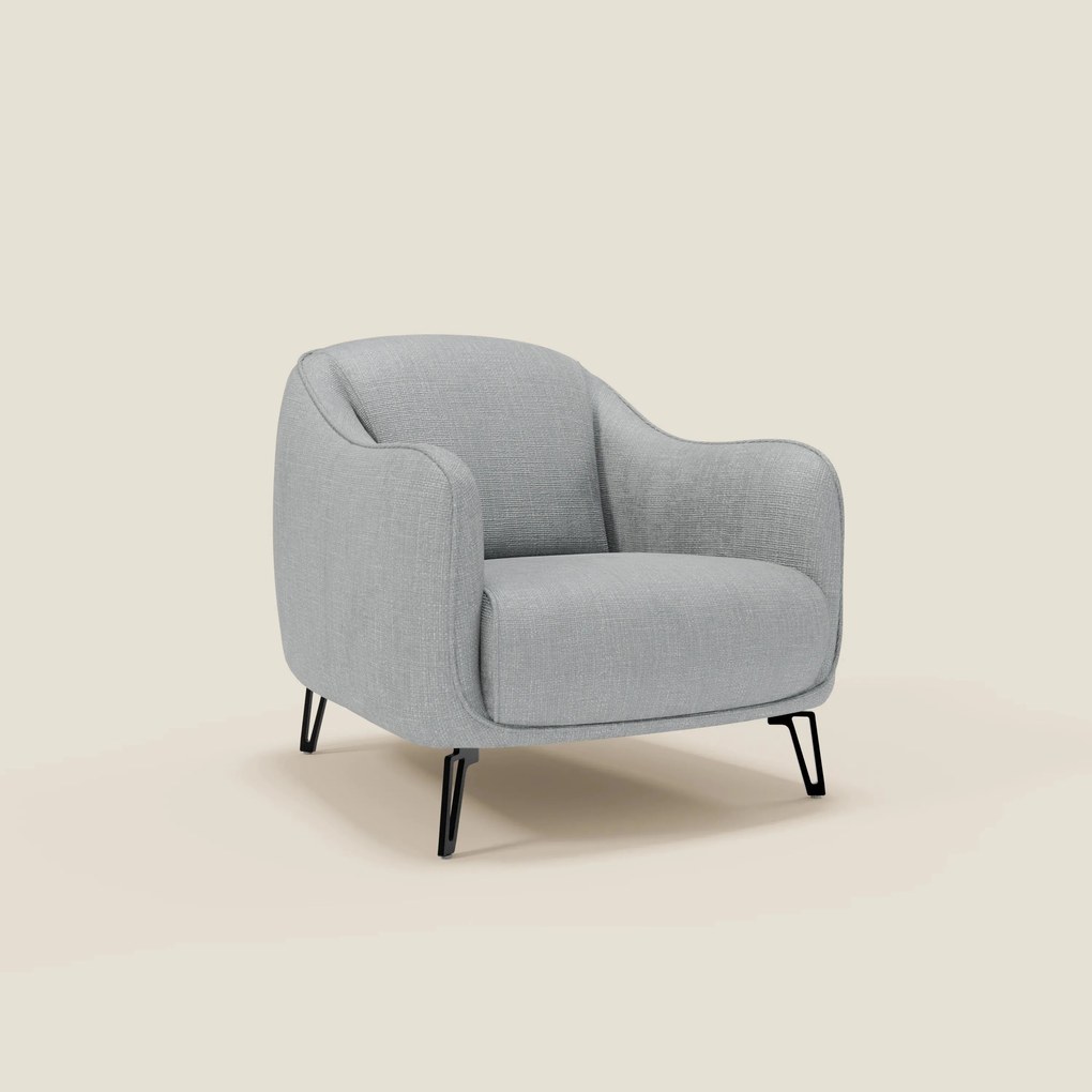 Avela Poltroncina dal comfort senza tempo in morbido tessuto impermeabile T06 ghiaccio