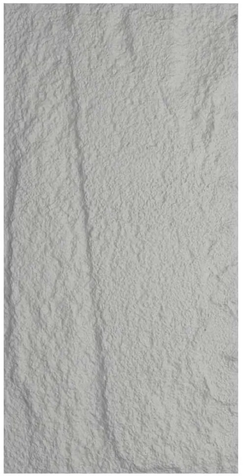 Pannello Murale PU 120x60x3 cm Effetto Pietra 3D Fonoassorbente Grigio Cemento