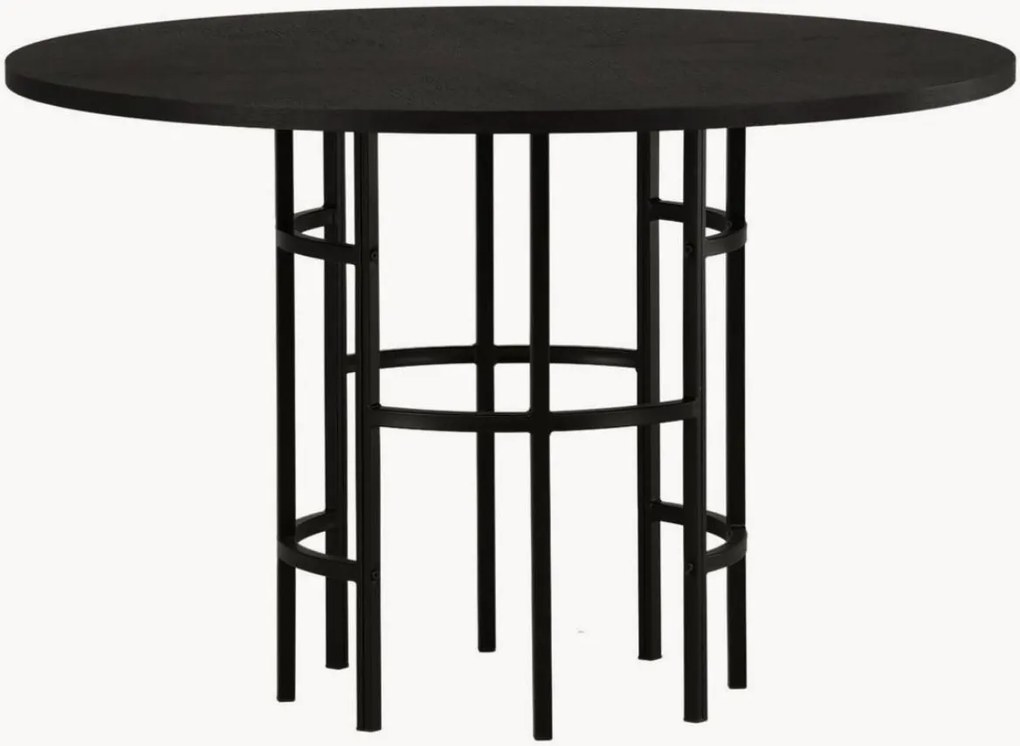 Tavolo rotondo con piano effetto legno Copenhagen, Ø 115 cm