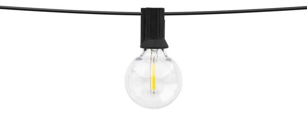 Catenaria SOLARE 10 Lampadine LED 05W Bianco Caldo - 5.5m Colore Bianco Caldo 2.700K