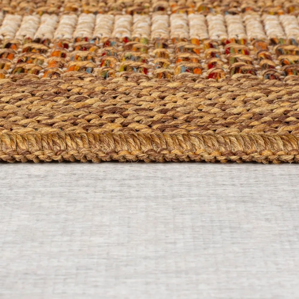 Tappeto per interni ed esterni in colore naturale 200x290 cm Layla Border - Flair Rugs