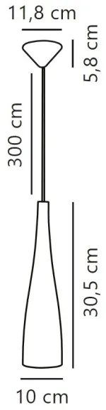 Nordlux - Lampada a sospensione con cavo EMBLA 1xE27/40W/230V fumé/nero