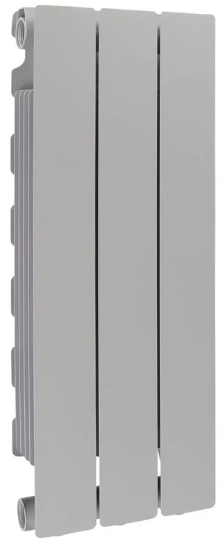 Radiatore acqua calda PRODIGE MODERN in alluminio, 3 elementi, interasse 600 mm, silver