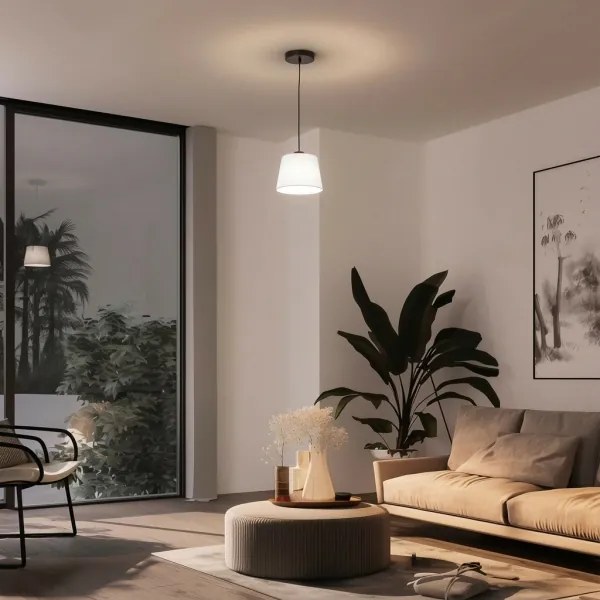 Brilagi - Lampada a sospensione LED a cavo CERIA 1xE27/40W/230V Ø 20,5 cm bianco