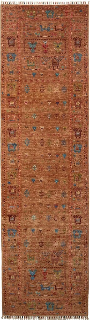 Samarkand Tappeto orientale 80x290 Giallo (Pakistan) Annodato A Mano