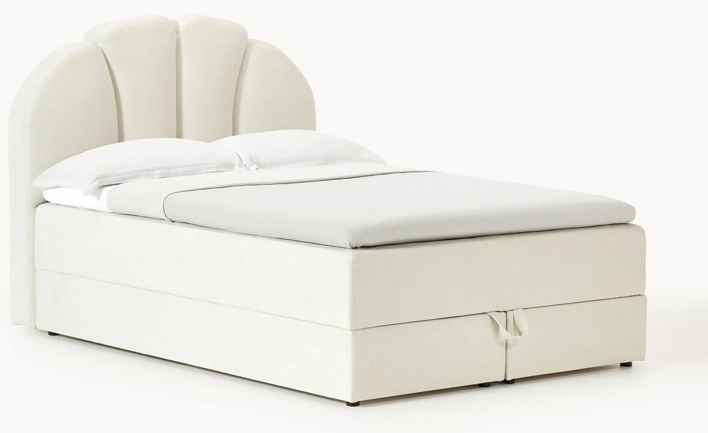 Letto boxsrping con vano contenitore Romia