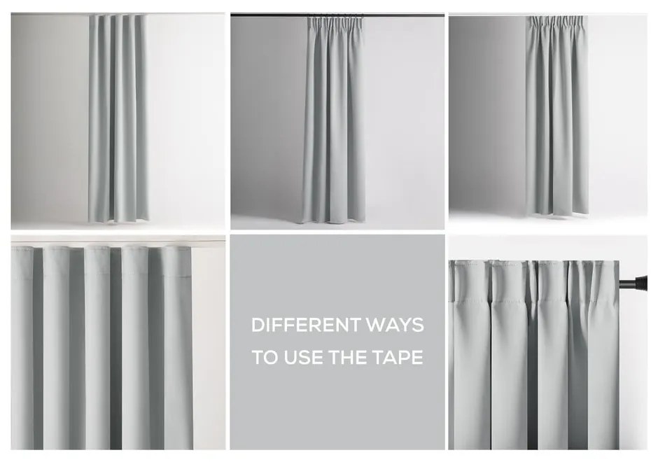 Tenda parzialmente oscurante grigio chiaro 140x270 cm Kierra – Restilo