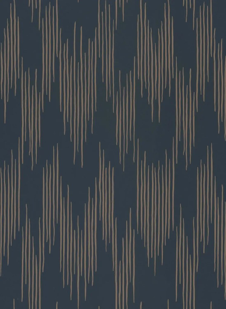 Långelid / von Brömssen Tapete Ikat - Midnight Blue