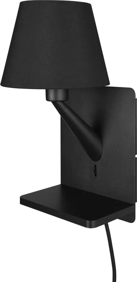 Lampada da parete nero opaco Comfort - Trio
