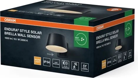 Osram - Lampada solare da parete ENDURA STYLE LED/10,1W/4,2V 2000 mAh IP54 antracite