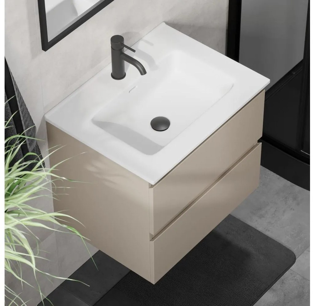 Mobile bagno con lavabo CONOR 61 cm Marakesh/bianco