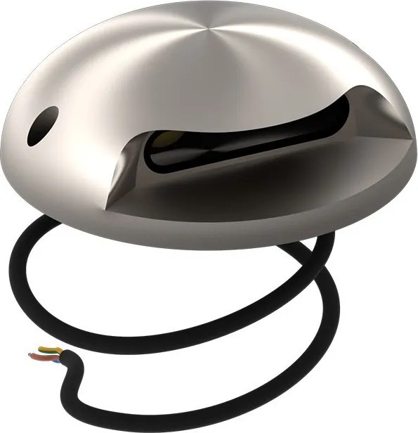 Faretto a pavimento da esterno 3W IP67 Monodirezionale - Inox Colore Bianco Caldo 3.000K