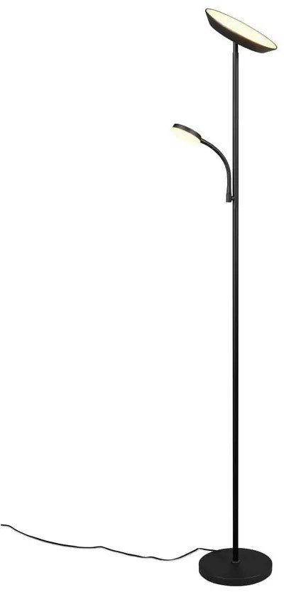 Lampada da terra nera (altezza totale 178 cm) Specter – Trio