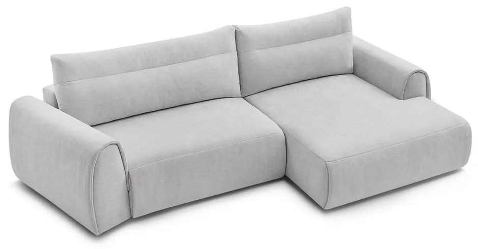 Divano angolare in grigio chiaro Aden – Bobochic Paris