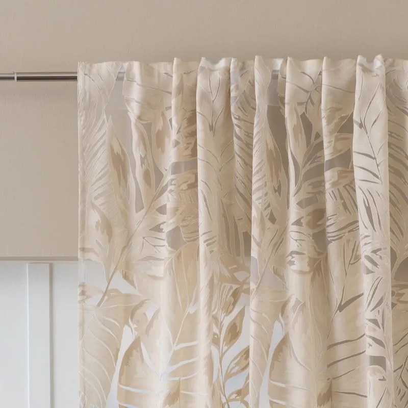 Tenda Giungla beige, passanti nascosti 140x295 cm