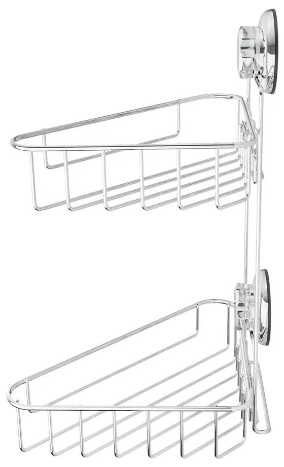 Mensola angolare autoportante in metallo per bagno in argento Bestlock Bath - Compactor