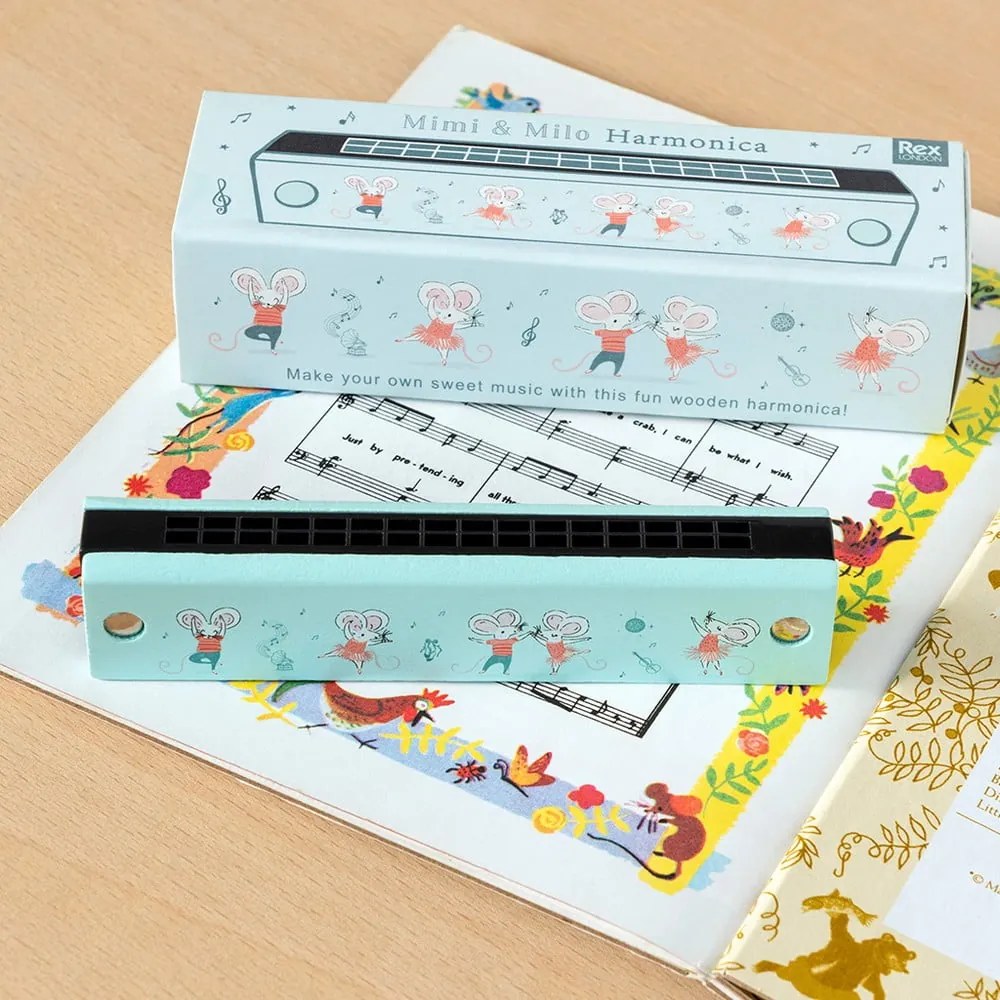 Giocattolo musicale Harmonica Mimi and Milo - Rex London