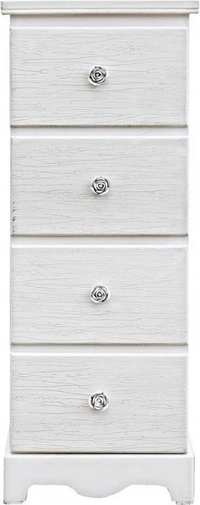 Cassettiera Blanc 4 Cassetti S in Legno...