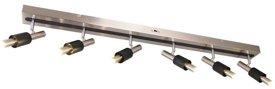 Faretto LED nero e argentato 20,5x120 cm Ikaris – Trio Select