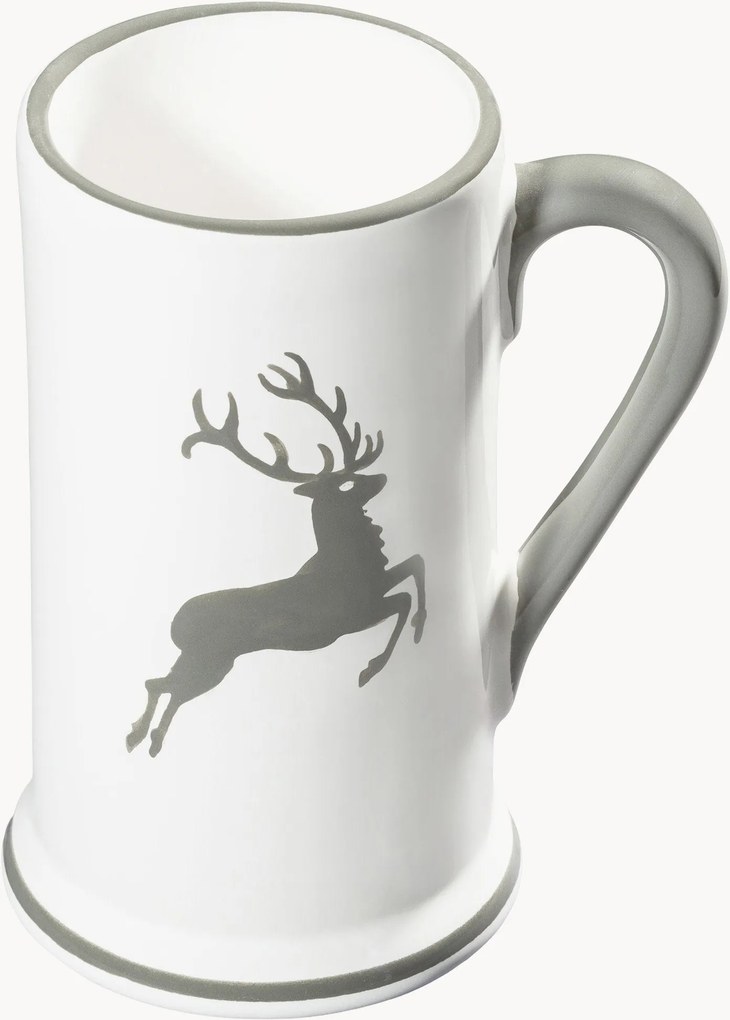 Boccale birra fatto a mano Grauer Hirsch