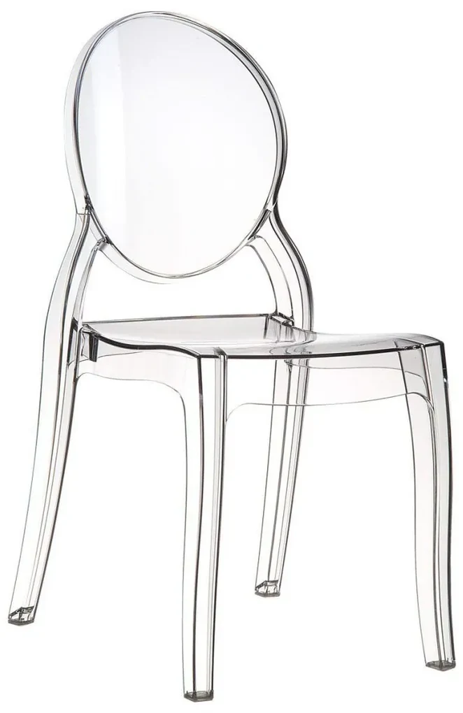 Sedia B Side In Policarbonato Trasparente - Design Moderno, Impilabile, Made In Italy