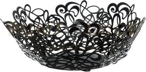 Centrotavola di design scarabocchio grande nero