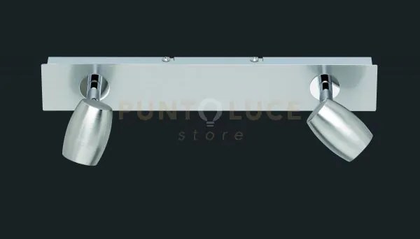 Michael barra 2 luci acciaio satinato attacco gu10 l. 32cm