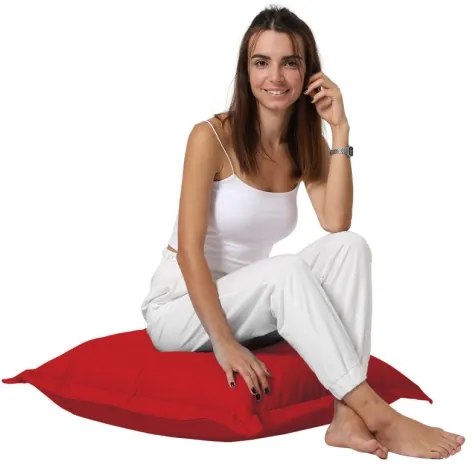 Cuscino da terra 70x70 cm rosso