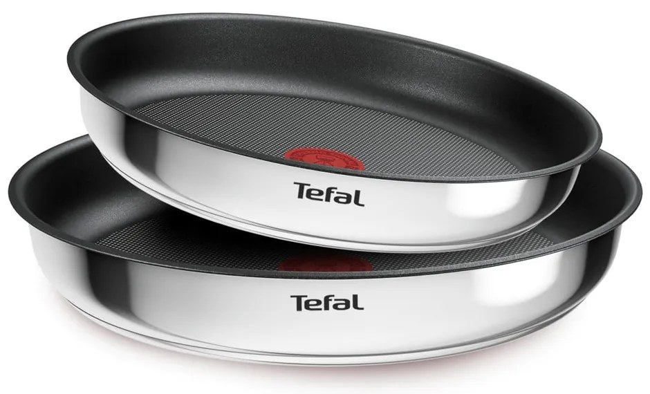 Padelle in set in acciaio inox con superficie antiaderente/con manico rimovibile 2 pz ø 26 cm INGENIO Cook Eat L8813S75 – Tefal
