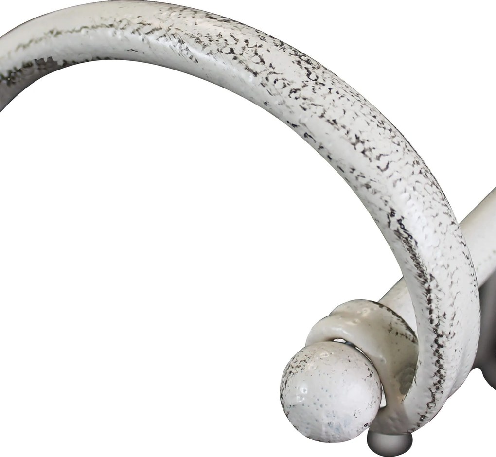 porta asciugamani stile provenzale in ferro verniciato cm 68 x 37 x 90 h