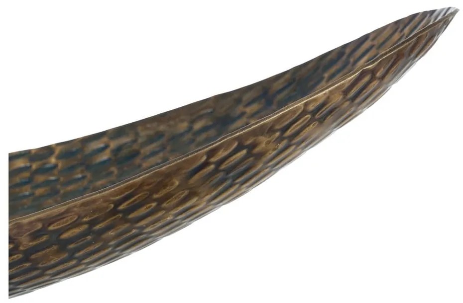 Vassoio decorativo in metallo 48x16 cm Bronze - Ixia