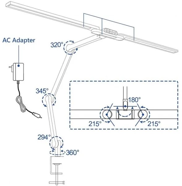 Brilagi - Lampada da tavolo LED dimmerabile con funzione Touch VARIO LED/24W/230V 3000-6500K bianco