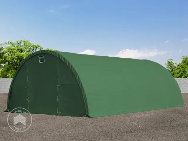 TOOLPORT Tunnel agricolo 9,15m x 12m x 4,5m - arcate 1m - PRIMEtex 2300 verde scuro - (49146)