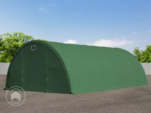 TOOLPORT Tunnel agricolo 9,15m x 12m x 4,5m - PE 1400 verde scuro - (49663)