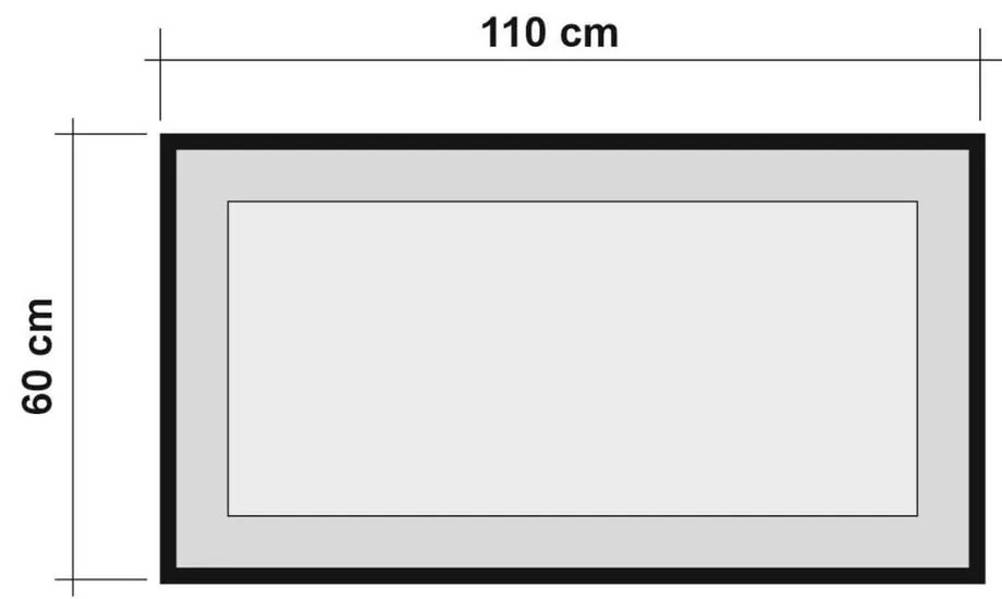 Specchio da parete Simply, 110 x 60 cm - Wallity
