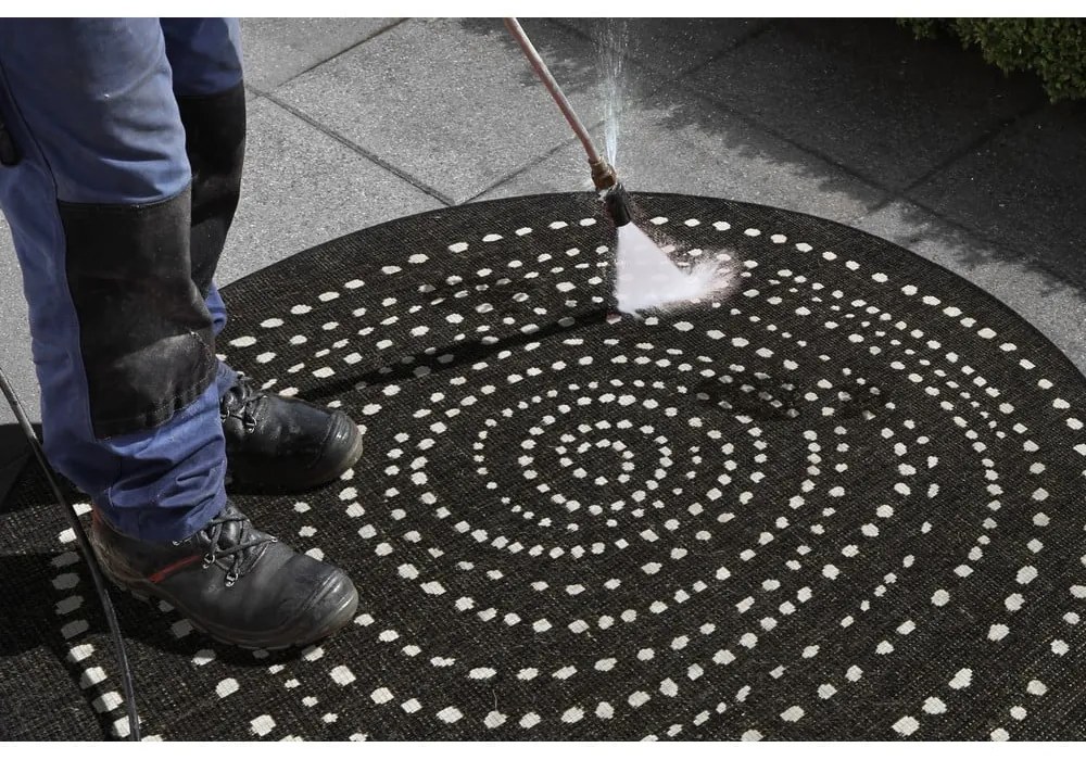 Tappeto nero per esterni , ø 140 cm Bali - NORTHRUGS