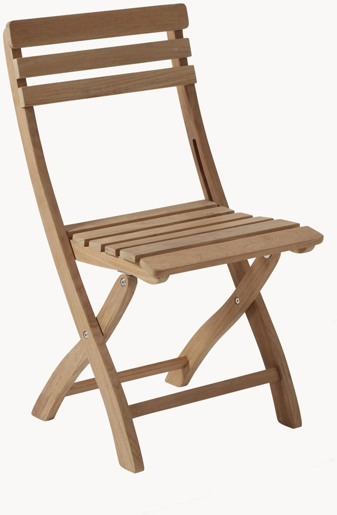 Sedia da giardino pieghevole in legno di teak Clarish