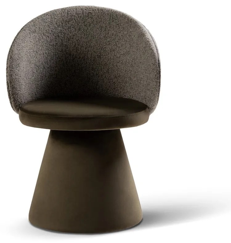 Poltrona verde scuro con rivestimento in velluto Inez – Micadoni