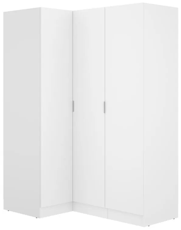 Armadio angolare 3 ante L132 cm Bianco - LISTOWEL