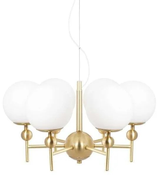 Globen Lighting - Astrid 50 Lampada A Sospensione Ottone Spazzolato/Bianco Globen Lighting