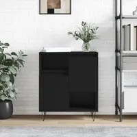 Credenza Nero 60x35x70 cm in Legno Multistratocod mxl 127061